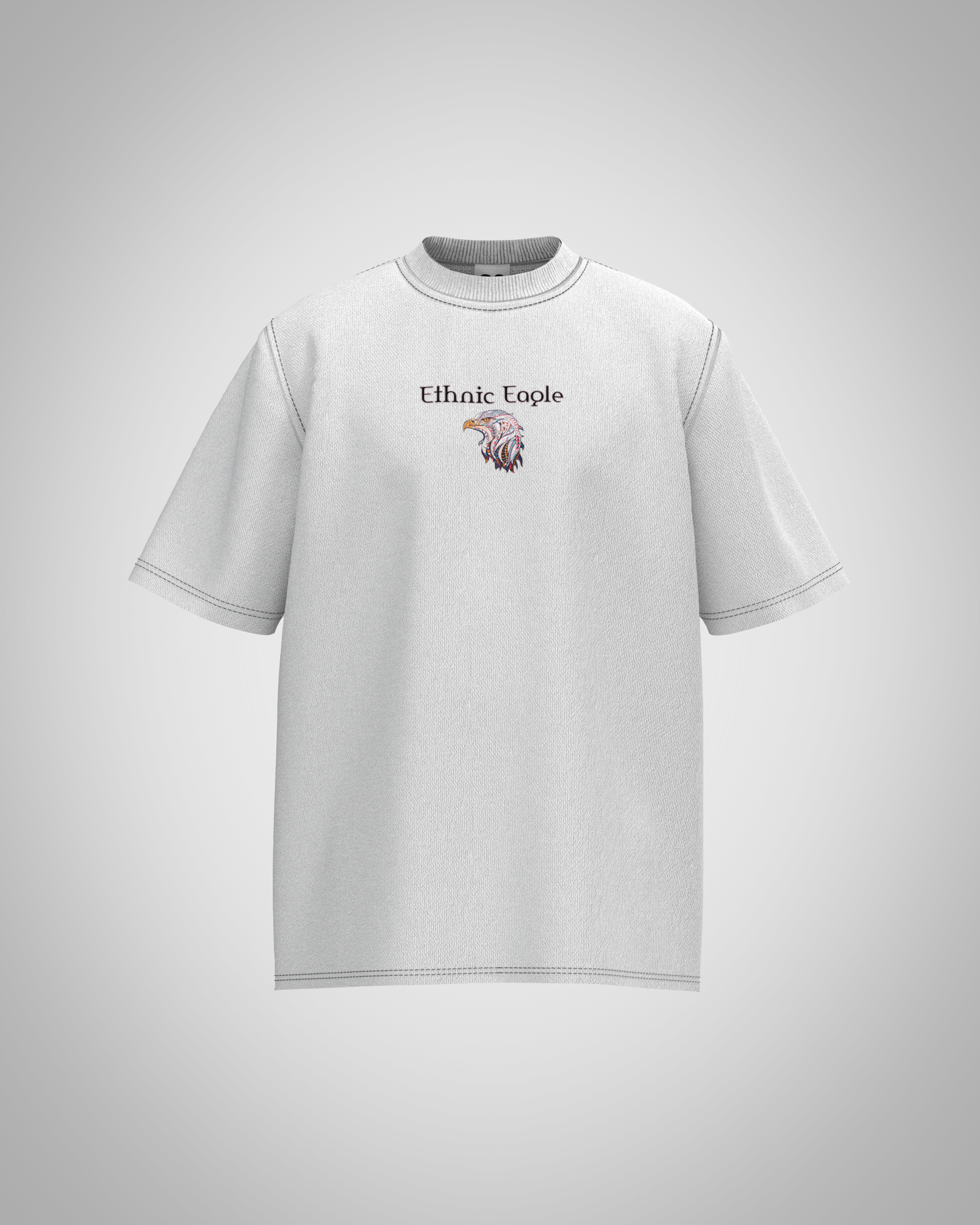 “Ethnic Eagle” Graphic T-Shirt – Vibrant Artistic Edition
