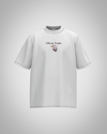 “Ethnic Eagle” Graphic T-Shirt – Vibrant Artistic Edition