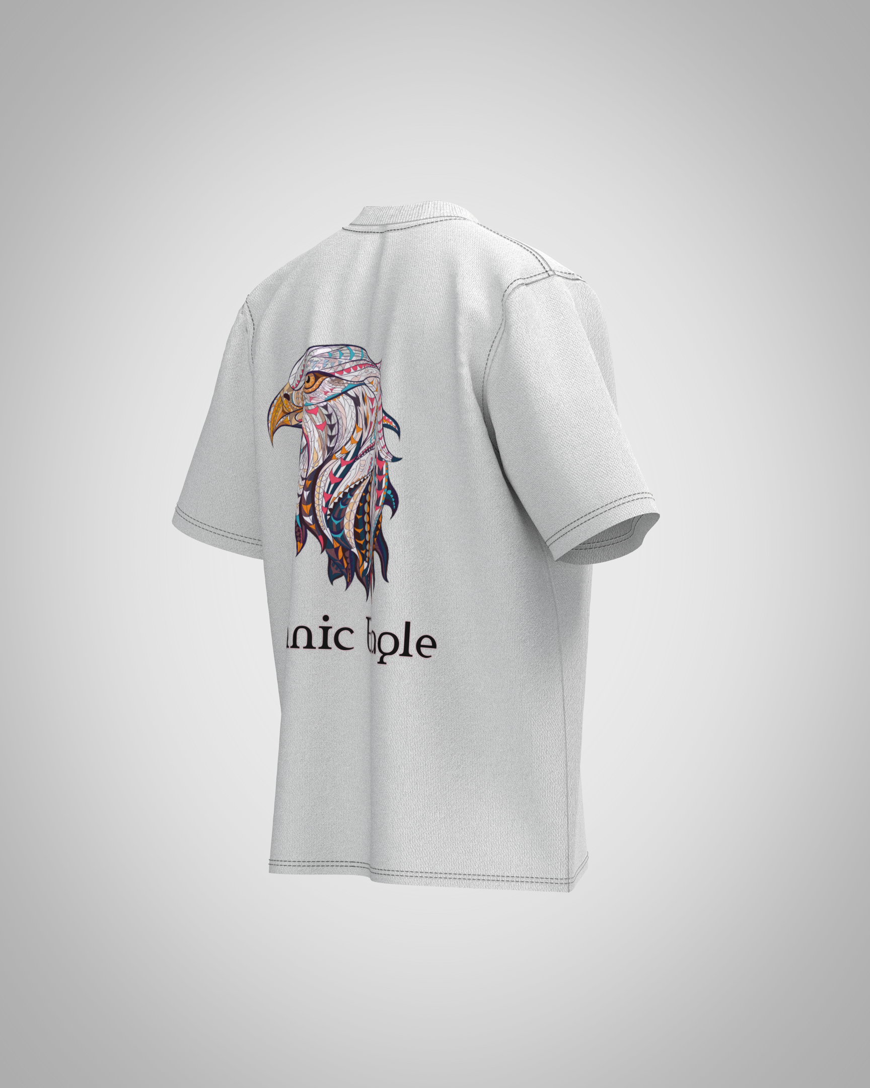 “Ethnic Eagle” Graphic T-Shirt – Vibrant Artistic Edition