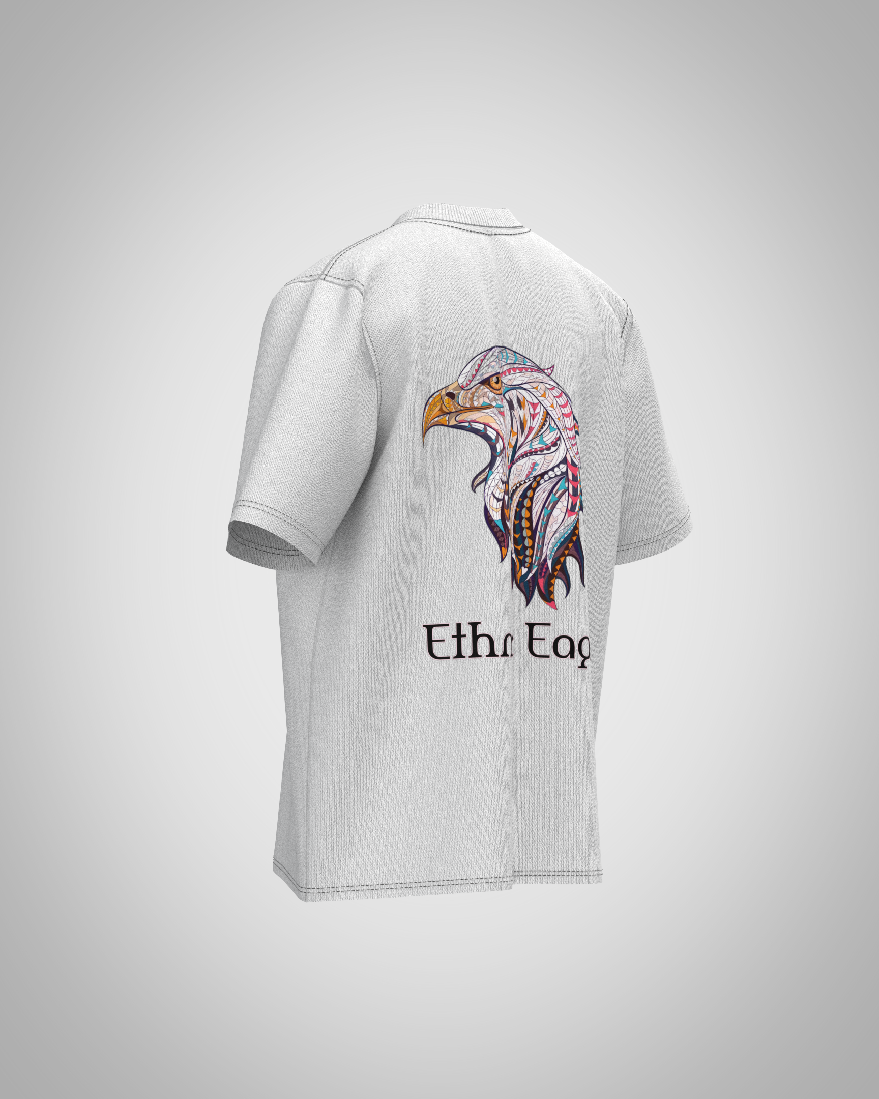 “Ethnic Eagle” Graphic T-Shirt – Vibrant Artistic Edition