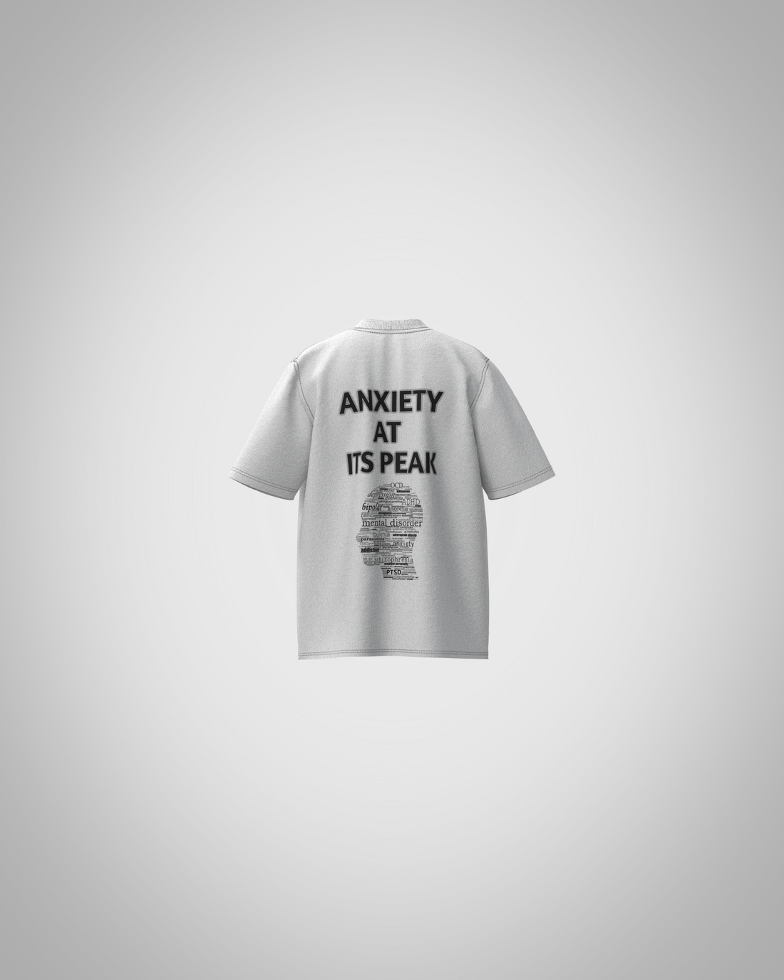 “Anxiety At Its Peak” Graphic T-Shirt – Mental Health Awareness Edition