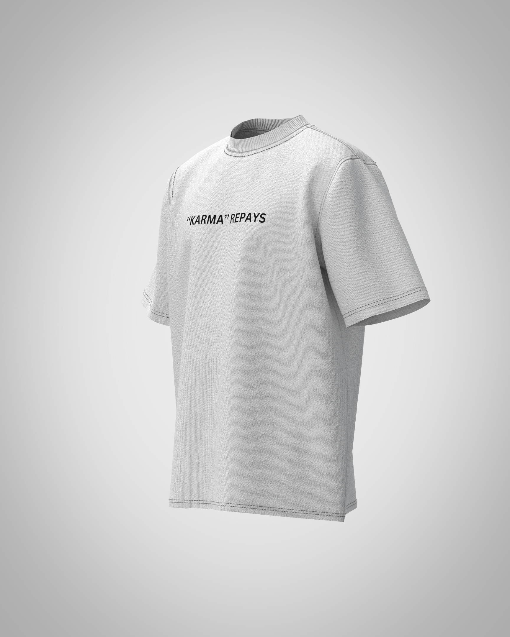 “Karma Strikes Back” Graphic T-Shirt – Symbolic Streetwear Edition