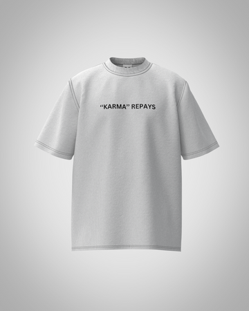 “Karma Strikes Back” Graphic T-Shirt – Symbolic Streetwear Edition