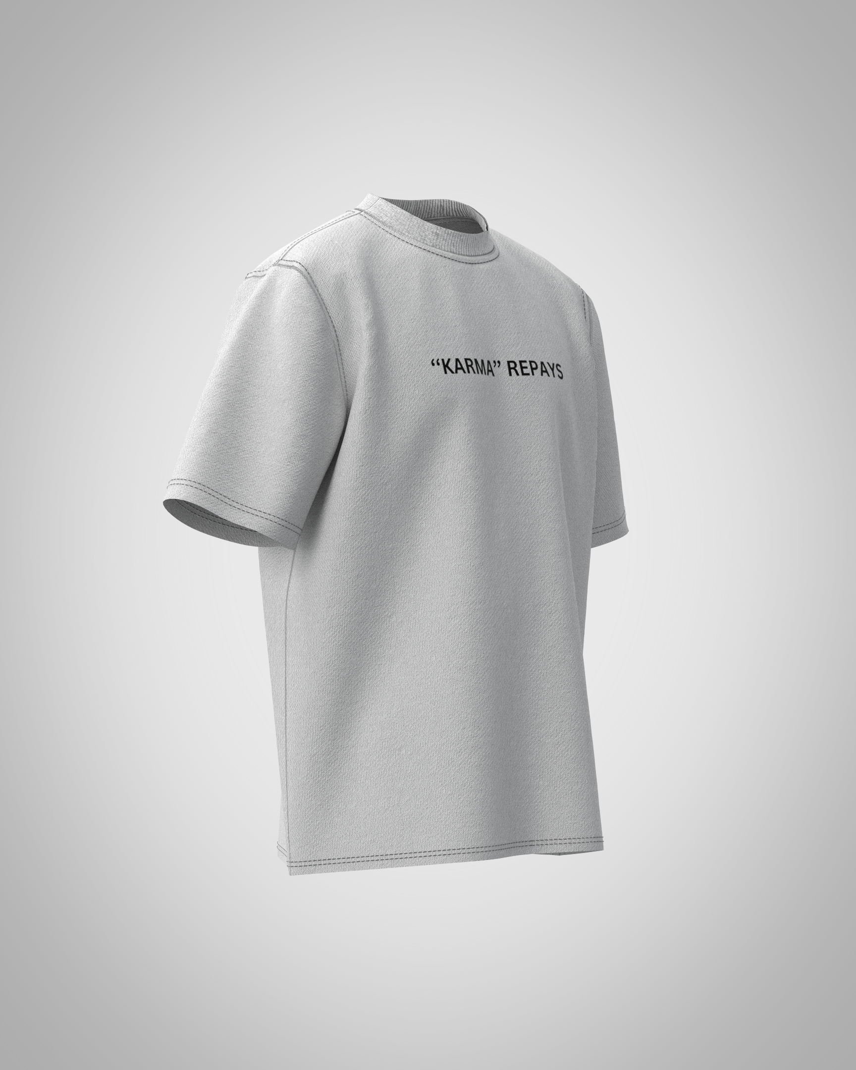 “Karma Strikes Back” Graphic T-Shirt – Symbolic Streetwear Edition