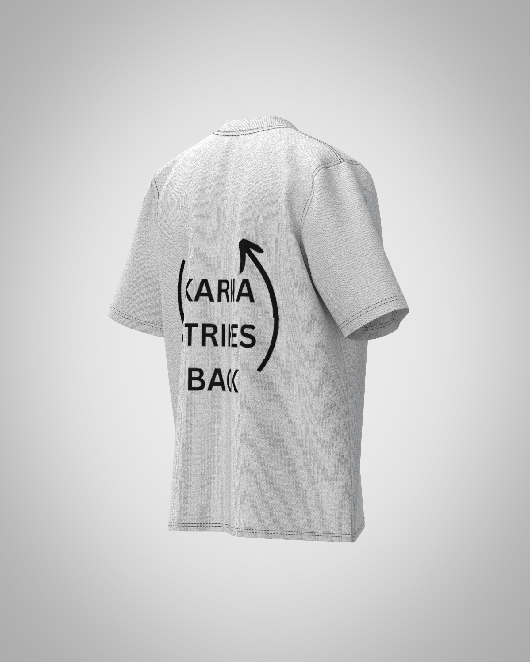 “Karma Strikes Back” Graphic T-Shirt – Symbolic Streetwear Edition