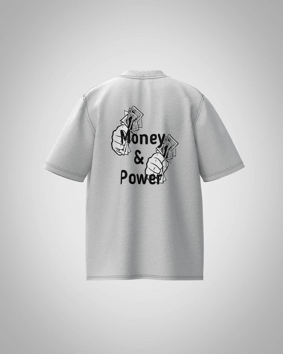 “Money & Power” Graphic T-Shirt – Bold Streetwear Statement