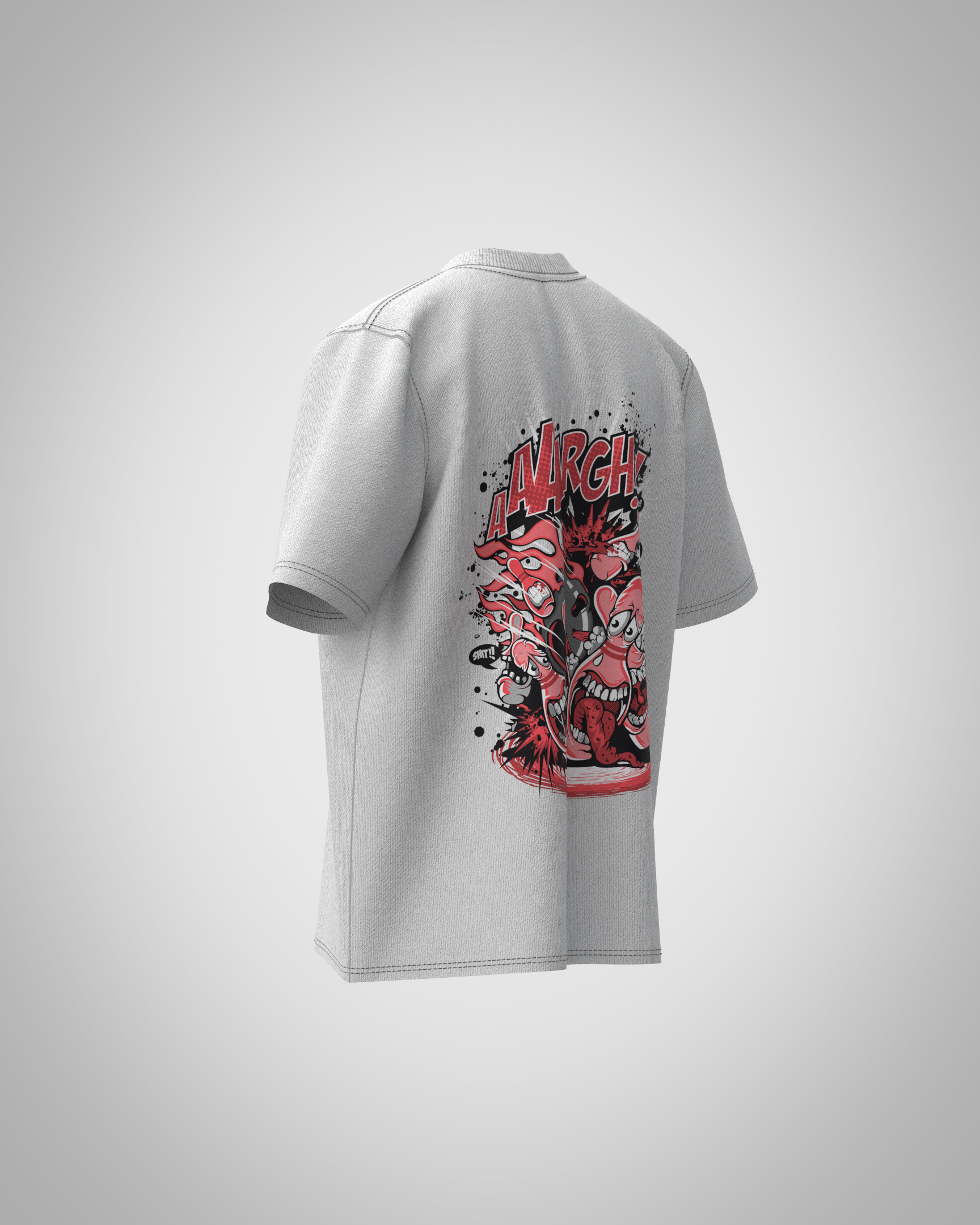 “AAARGH!!” Comic Graphic T-Shirt – Chaotic Streetwear Edition