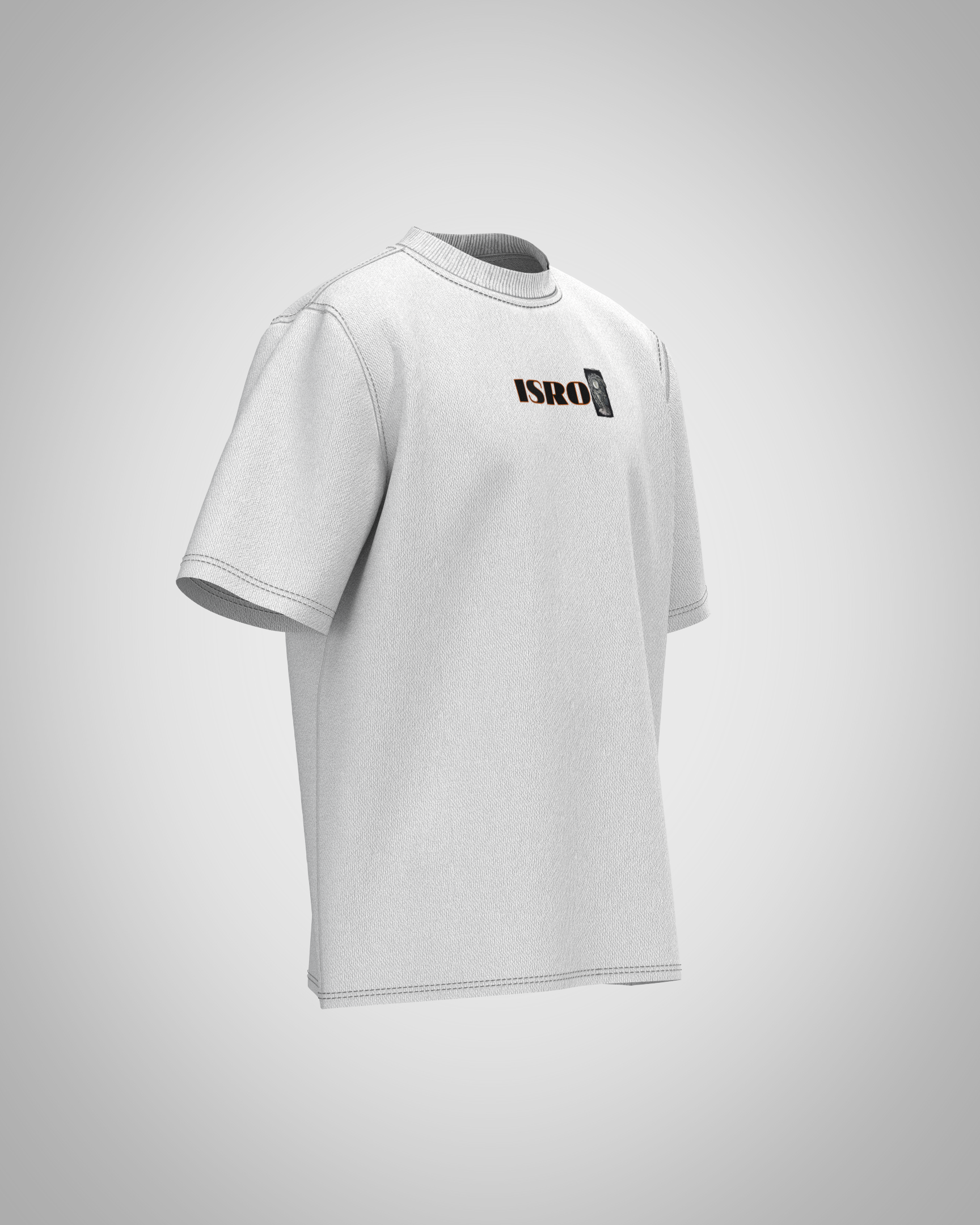 “ISRO” Satellite Graphic T-Shirt – Space Exploration Edition