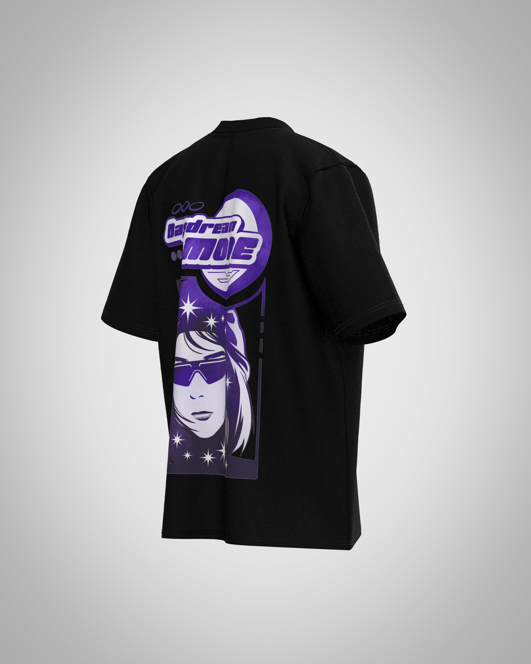 “Daydream MODE” Futuristic Graphic T-Shirt – Retro-Cosmic Edition