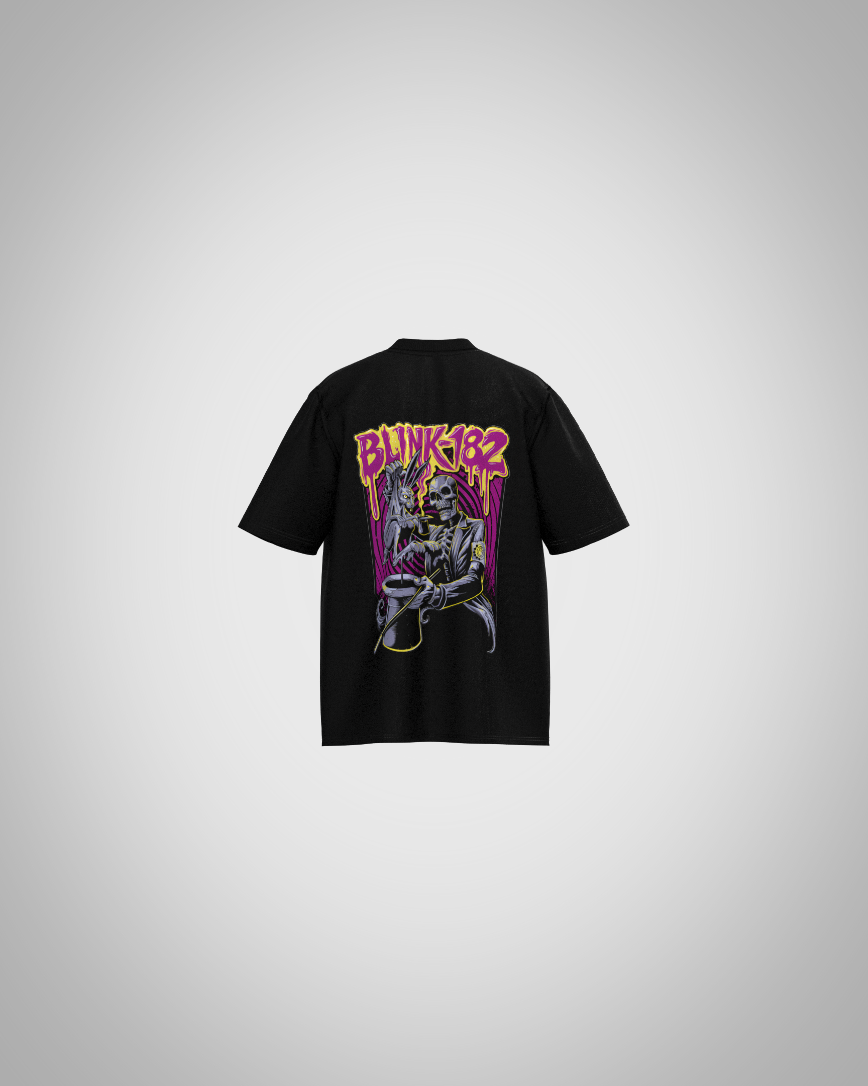 Blink-182 Skeleton Graphic T-Shirt – Pop-Punk Band Edition
