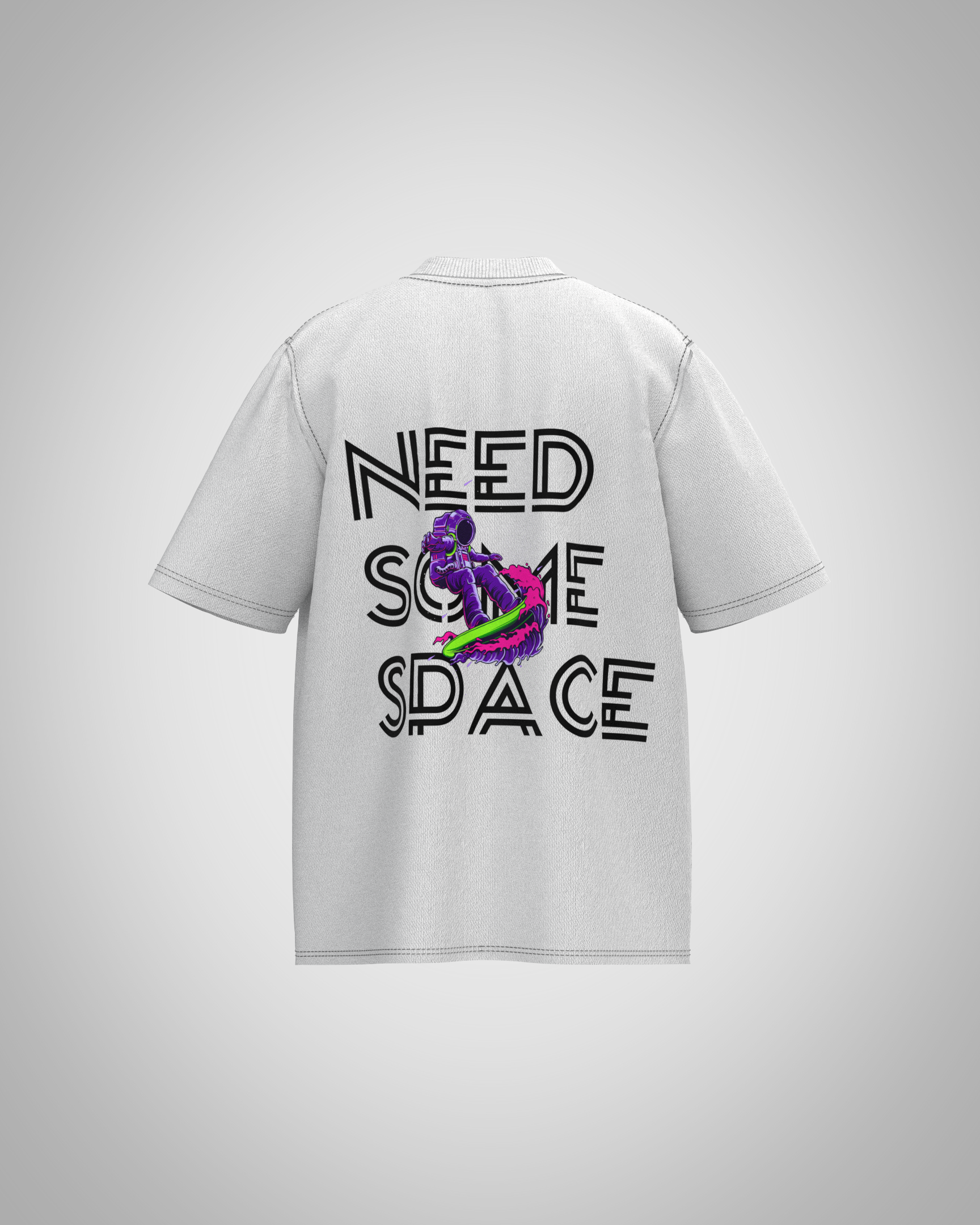 “Need Some Space” Astronaut Graphic T-Shirt – Futuristic Streetwear Edition