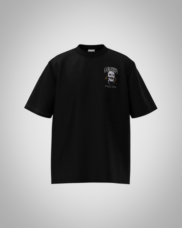 “Gangster’s Evolution” Mask & Snake Graphic T-Shirt – Bold Streetwear Edition
