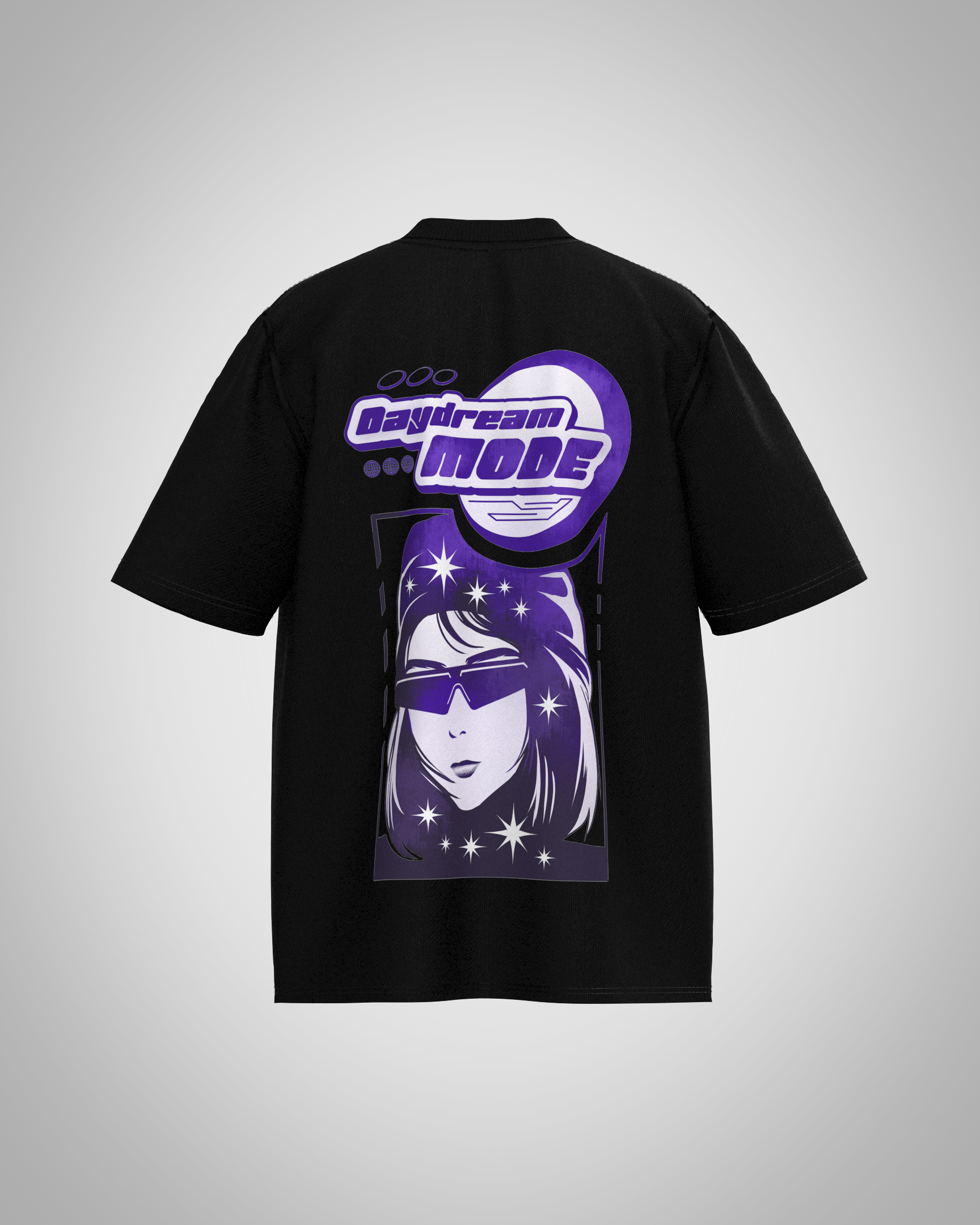“Daydream MODE” Futuristic Graphic T-Shirt – Retro-Cosmic Edition