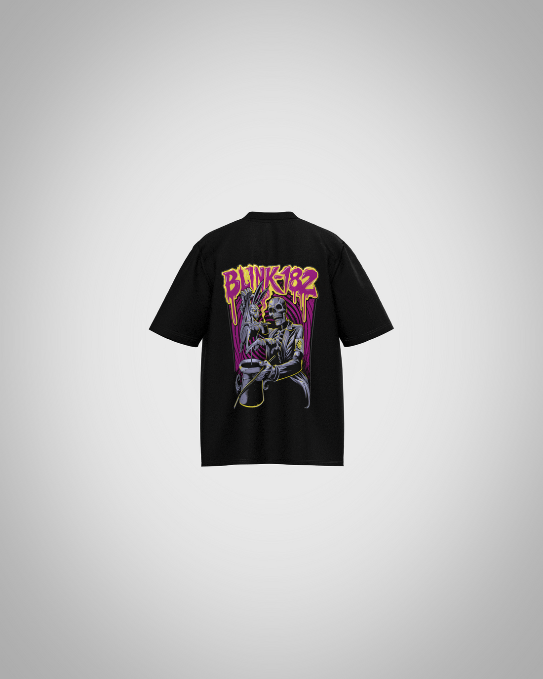 Blink-182 Skeleton Graphic T-Shirt – Pop-Punk Band Edition