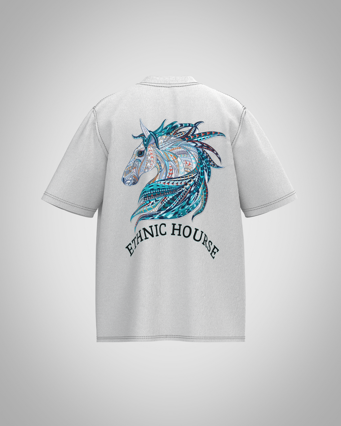 “Ethnic Horse” Graphic T-Shirt – Tribal Artistic Edition