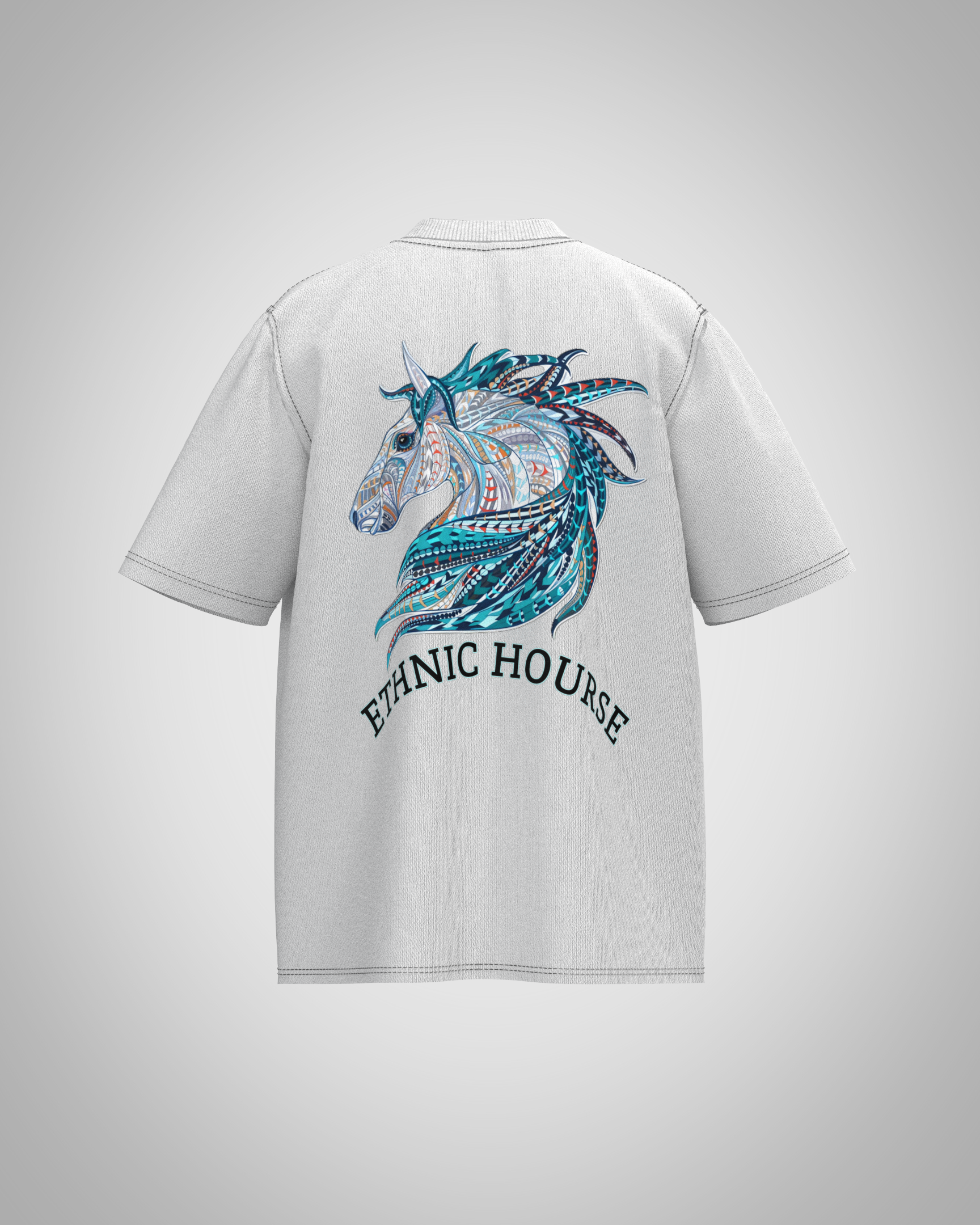 “Ethnic Horse” Graphic T-Shirt – Tribal Artistic Edition