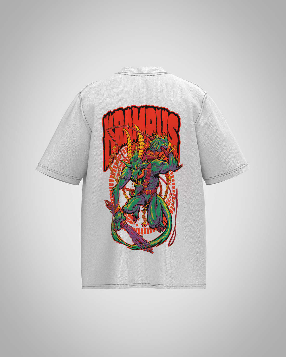 “Krampus” Oversized Graphic T-Shirt – Dark Mythology Edition