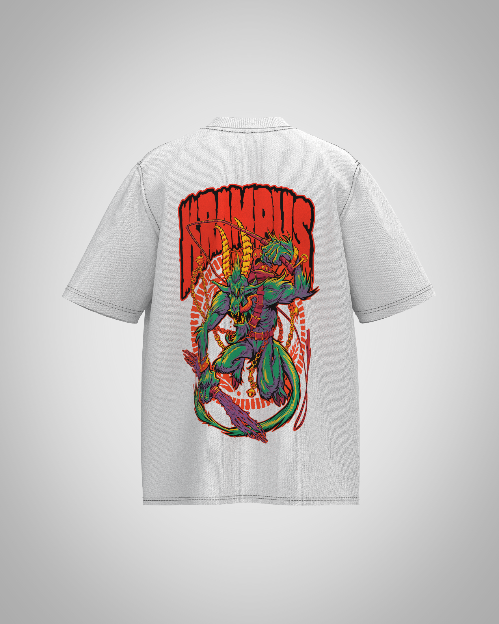 “Krampus” Oversized Graphic T-Shirt – Dark Mythology Edition