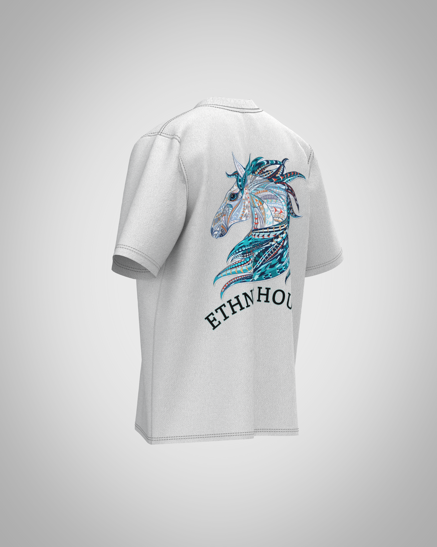 “Ethnic Horse” Graphic T-Shirt – Tribal Artistic Edition