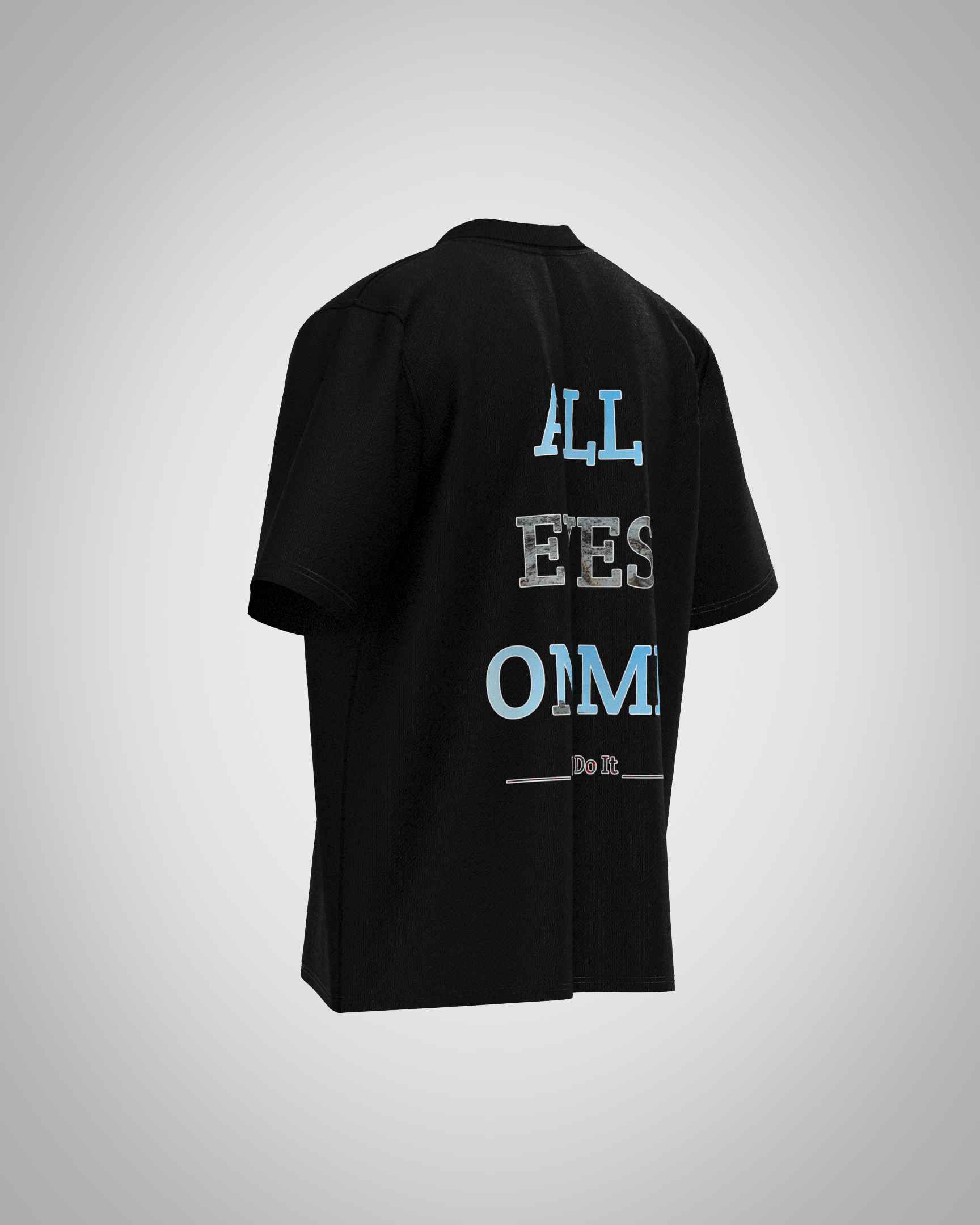 “All Eyes On Me” Oversized Graphic T-Shirt – Motivational Streetwear Edition