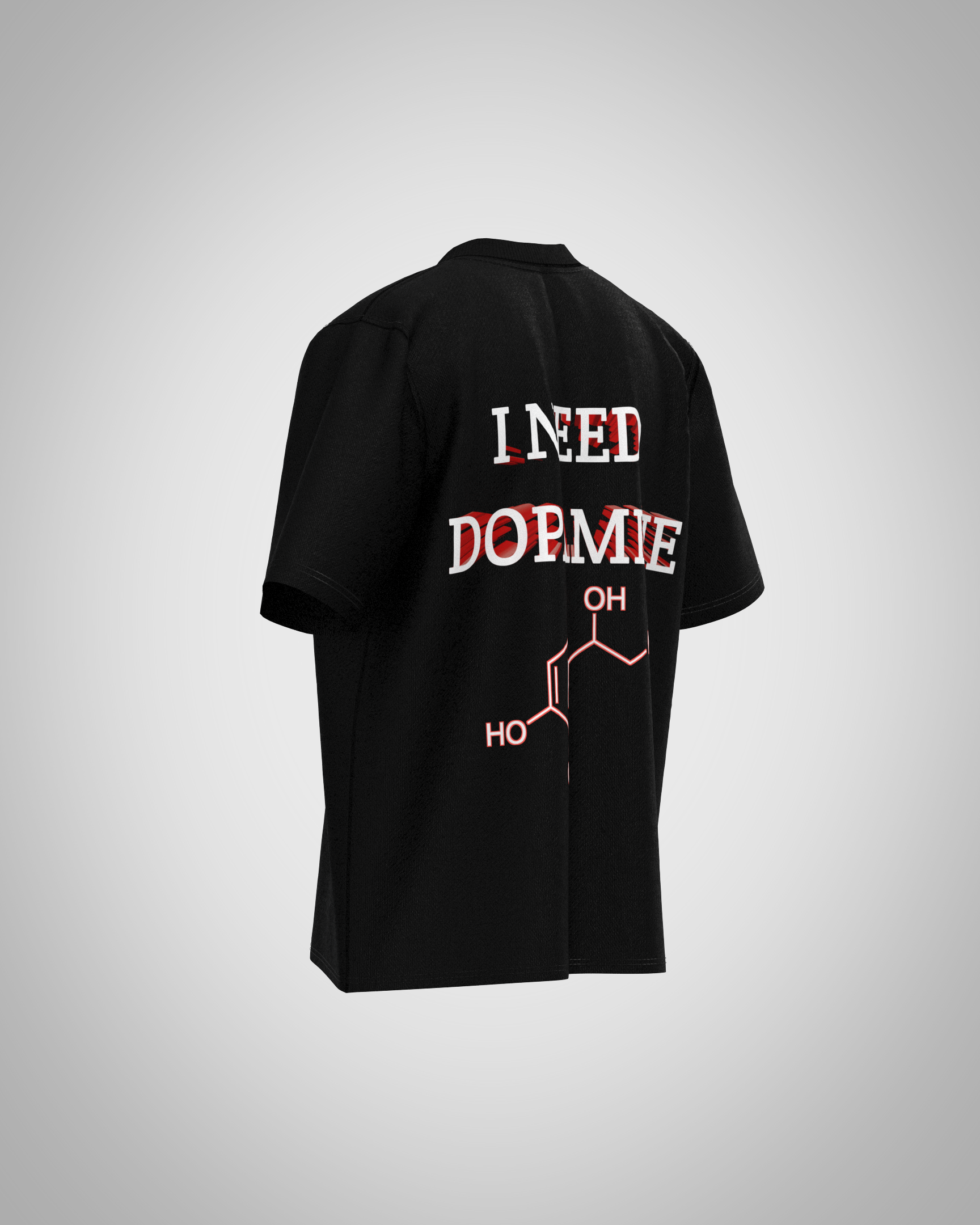 “I Need Dopamine” Chemical Graphic T-Shirt – Science Streetwear Edition