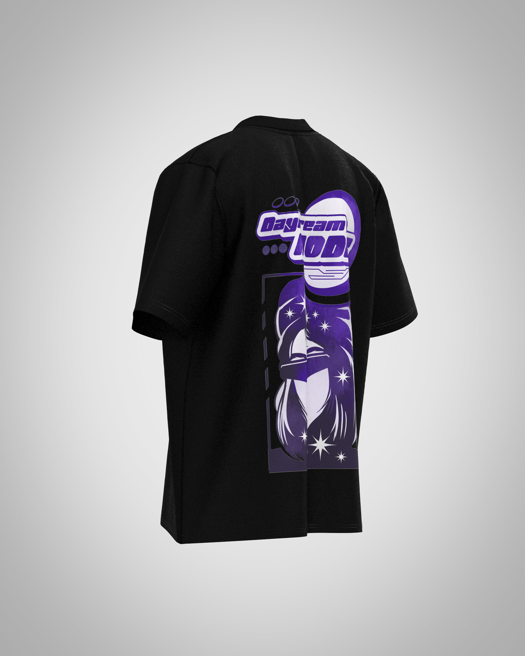 “Daydream MODE” Futuristic Graphic T-Shirt – Retro-Cosmic Edition