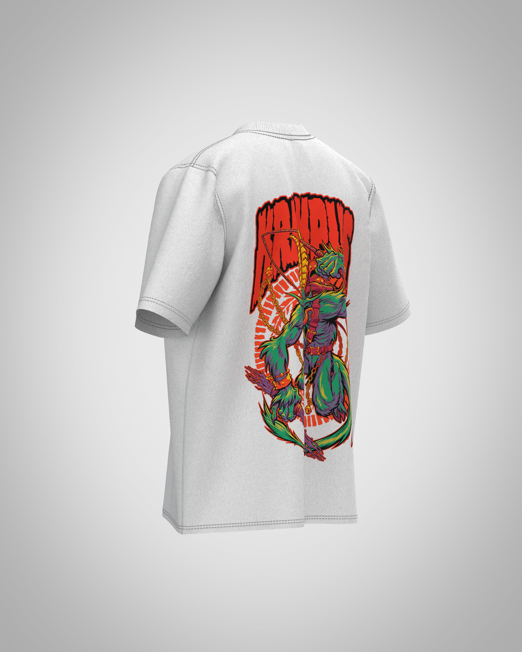 “Krampus” Oversized Graphic T-Shirt – Dark Mythology Edition