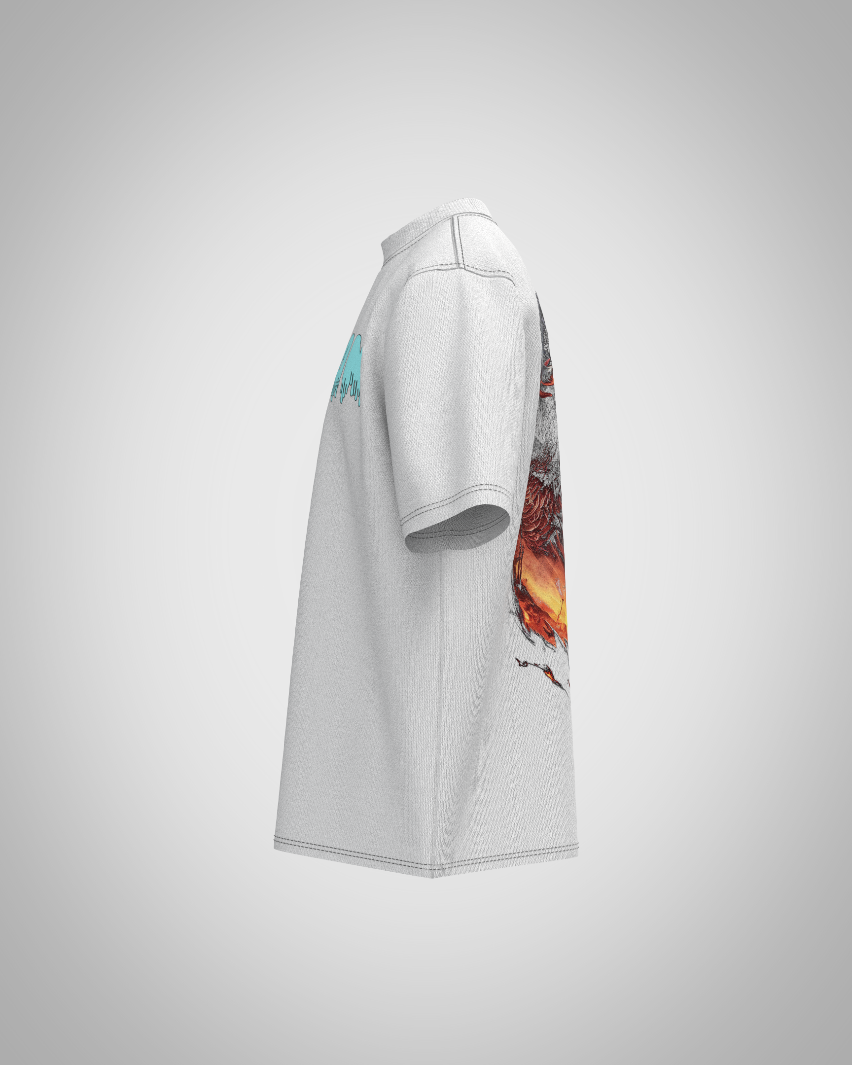 “Dragon” Drip Typography T-Shirt – Artistic Streetwear Edition
