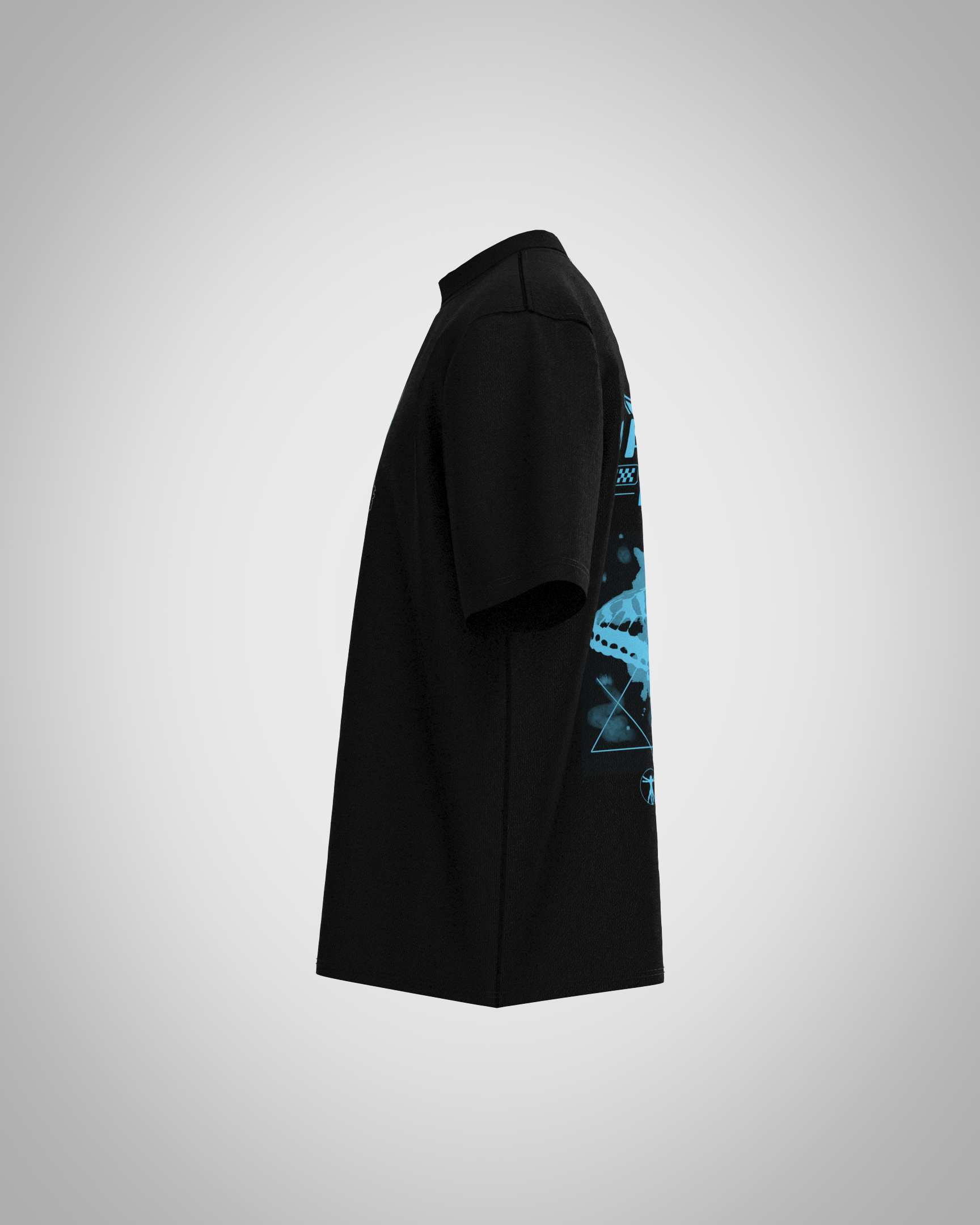 “No Fear No Limits” Cyberpunk Graphic T-Shirt – Futuristic Streetwear Edition