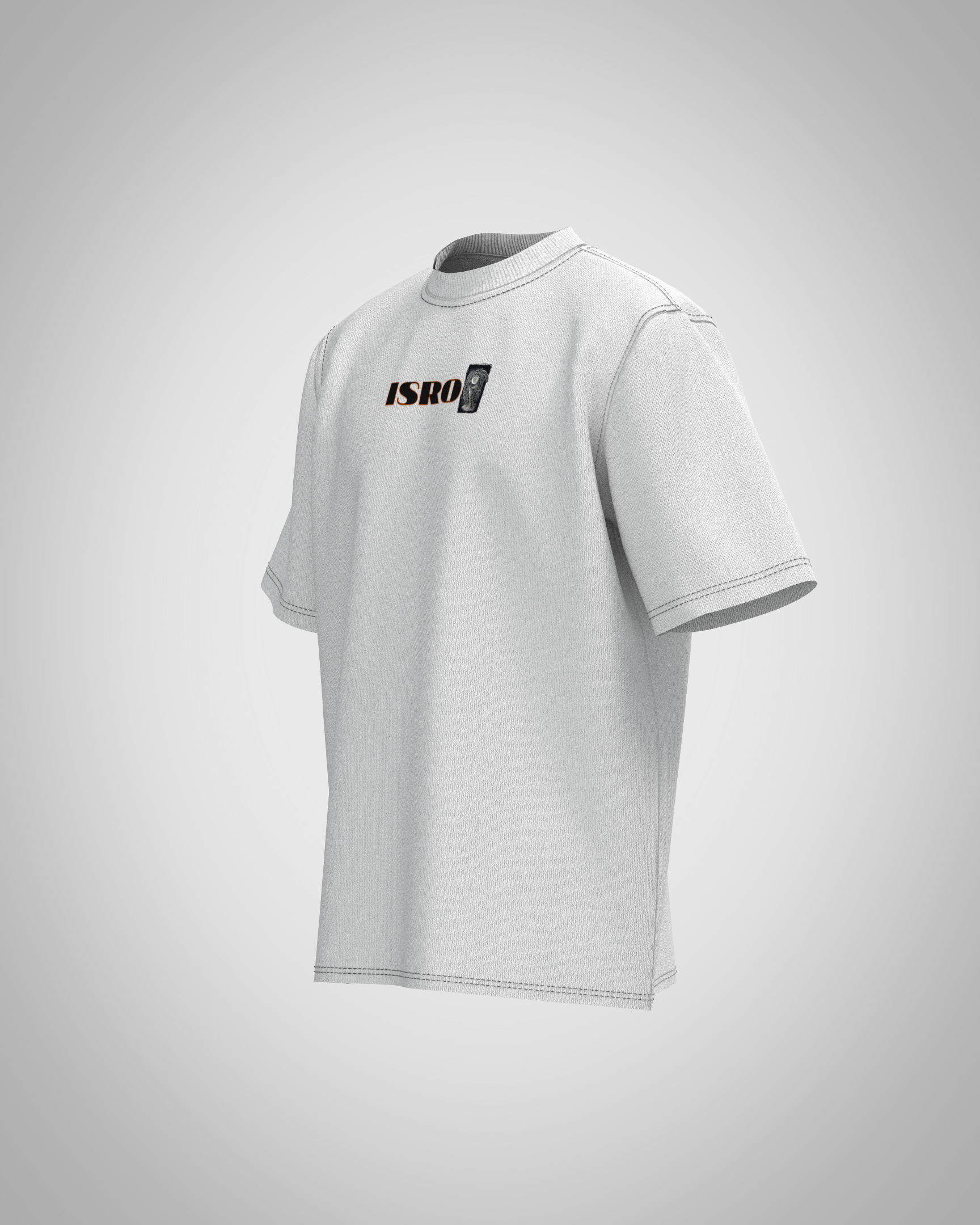 “ISRO” Satellite Graphic T-Shirt – Space Exploration Edition
