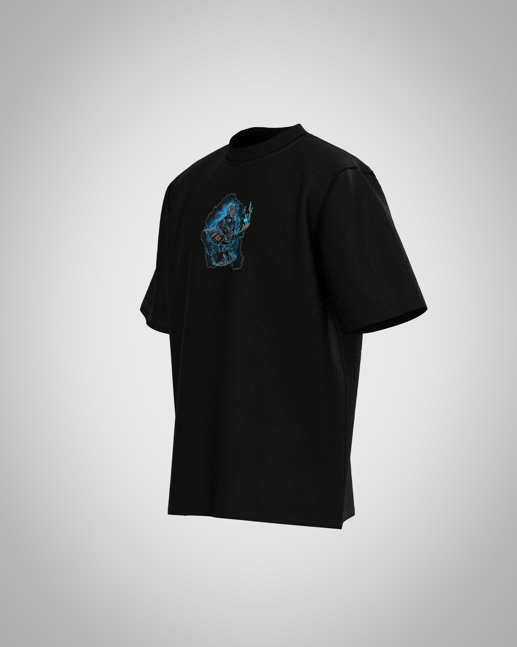 “No Fear No Limits” Cyberpunk Graphic T-Shirt – Futuristic Streetwear Edition
