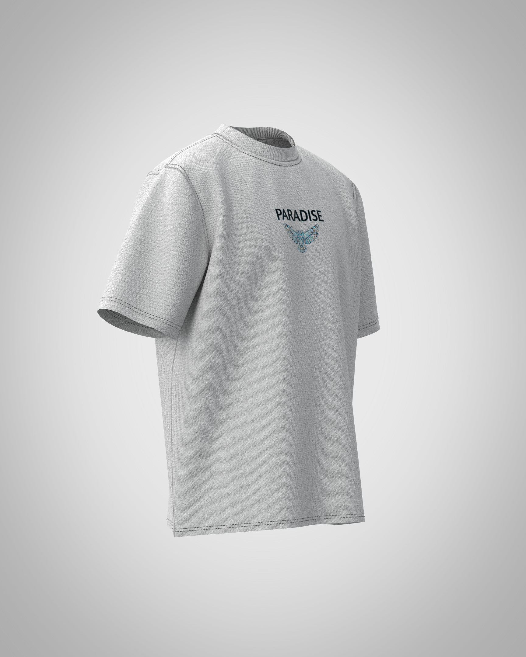 “Paradise Owl” Graphic T-Shirt – Artistic Streetwear Edition